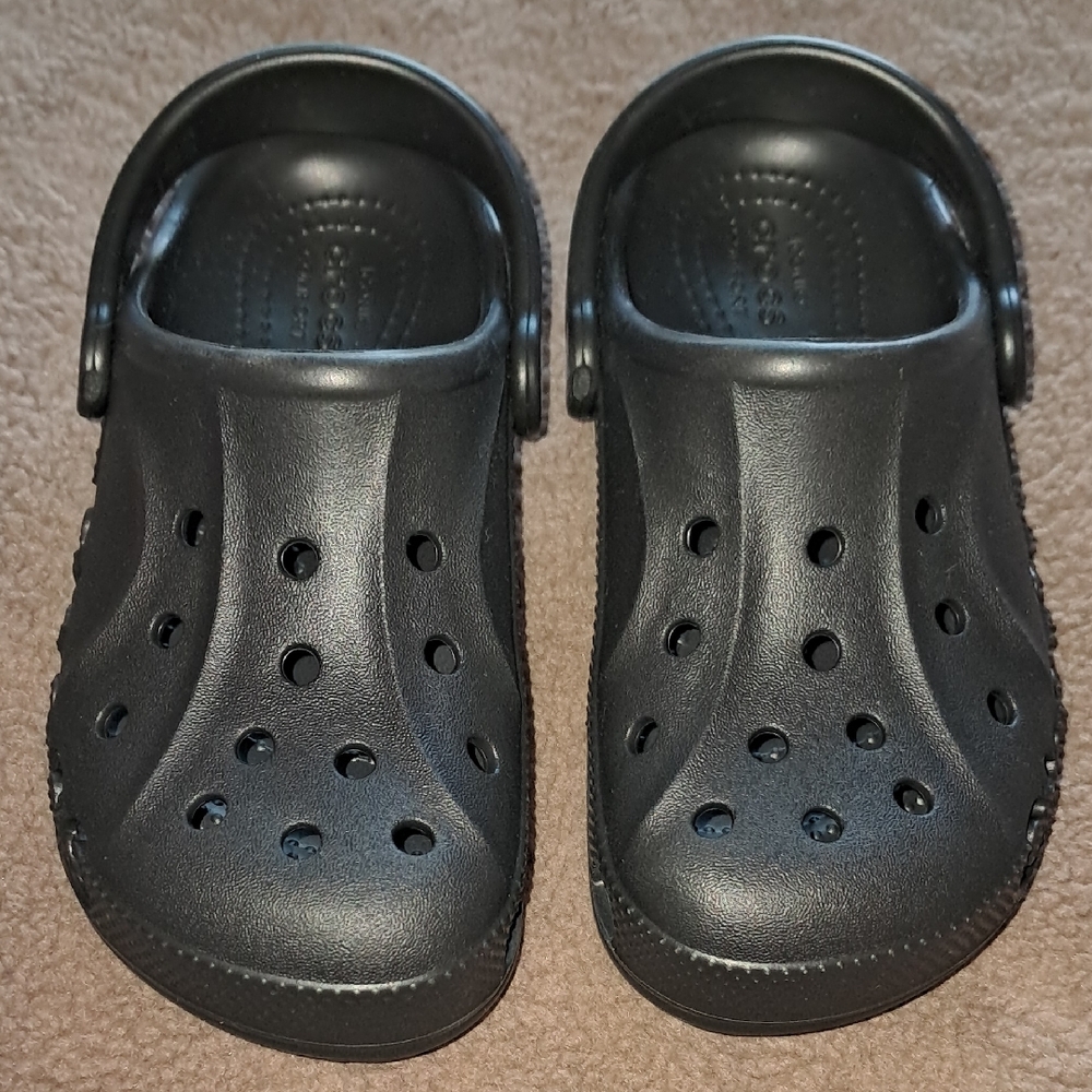CROCS Kids Black Sandals Size 12